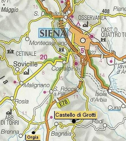 Il Castello di Grotti - Agriturismo a  12 km da Siena in Toscana