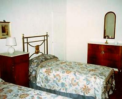 camera da letto dell'appartamento Fabbro a Orgia