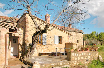 ingresso dell'appartamento Palio nel casale Certino